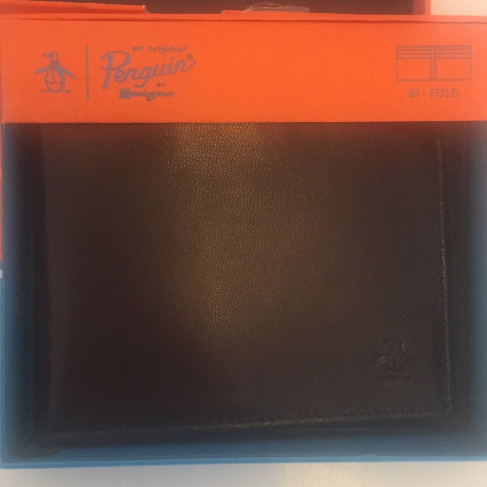 Original Penguin Brown Leather Wallet